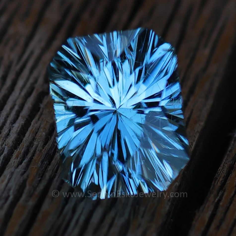 1.6 Carat Icy Blue Sapphire Octagon - 7x5.6mm - Esko Universe Cut