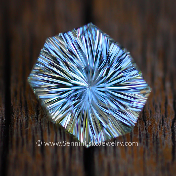 4 carat Aquamarine Cushion - 12x9.8mm - Esko Universe Cut ™