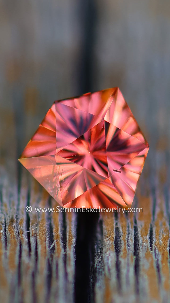 1 Carat Ginger Garnet Trillion - 6.3x5.9mm - Esko Universe Cut ™