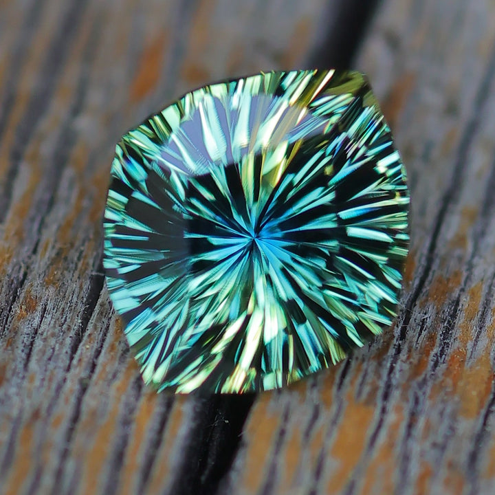 1.5 Carat Parti Sapphire Do-Decagon - 7.8x6.7mm - Esko Universe Cut ™