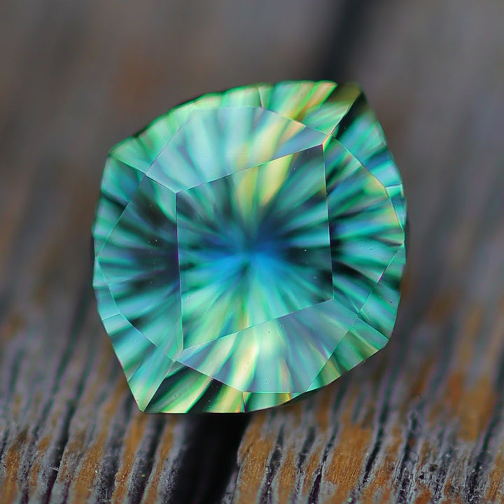 1.5 Carat Parti Sapphire Do-Decagon - 7.8x6.7mm - Esko Universe Cut ™