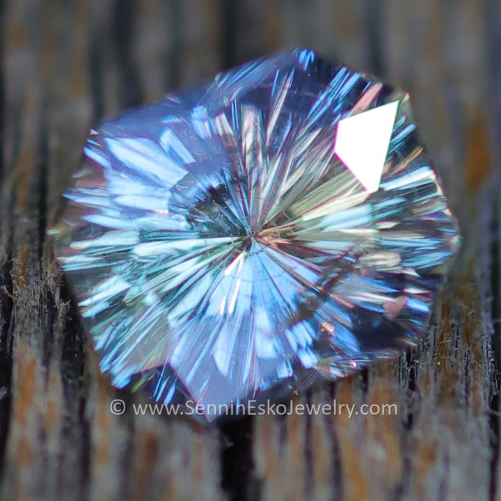 1.2 Carat Silvery Violet/Lilac Sapphire Octagon - 6.8x5.7mm - Esko Universe Cut ™