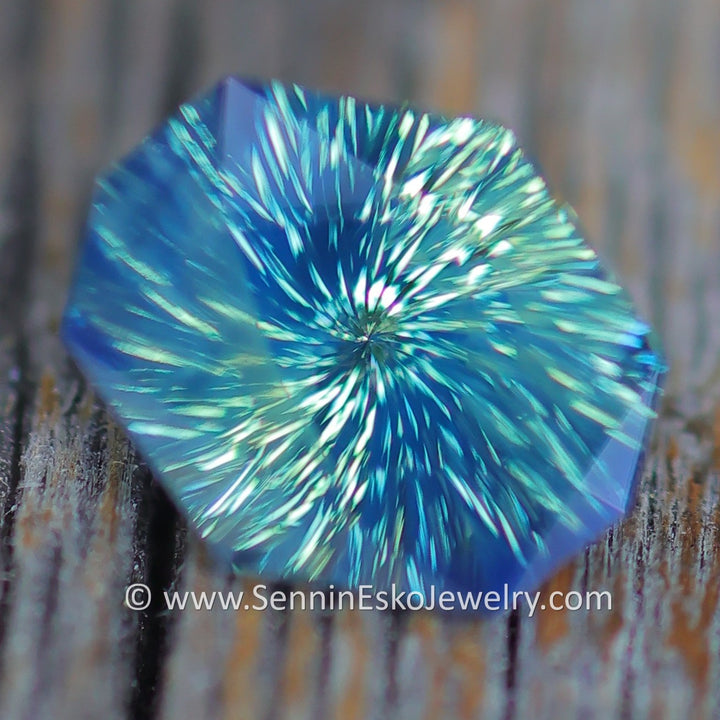 1.6 Carat Parti Sapphire Octagon - 8x6.8mm - Esko Universe Cut ™