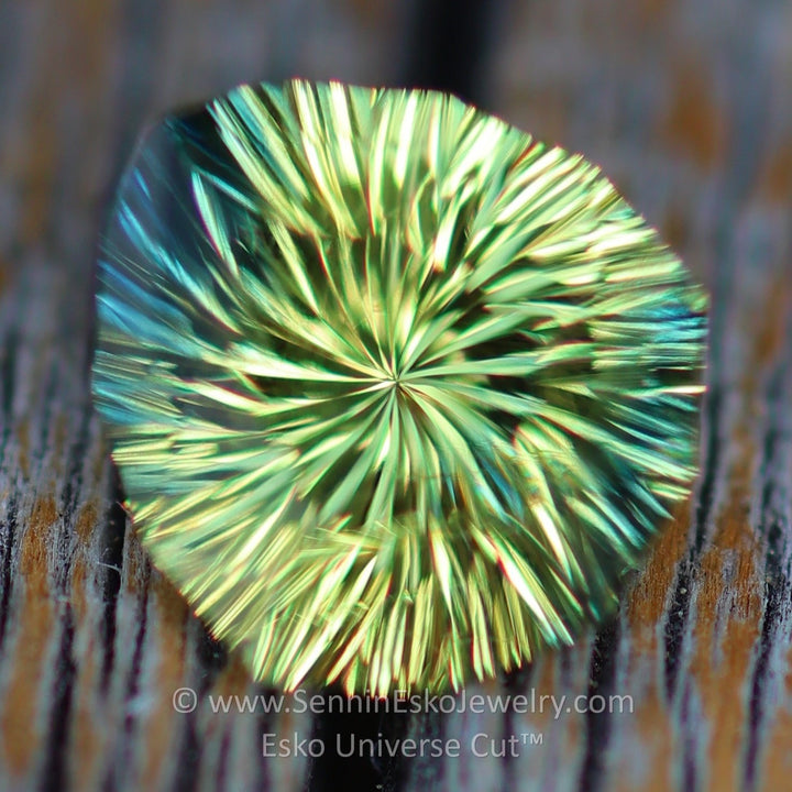 1.33 Carat Parti Sapphire Shield - 7x6.1mm - Esko Universe Cut ™