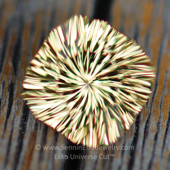 1.7 Carat Golden Topaz Square Cushion - 6.9x8mm - Esko Universe Cut ™