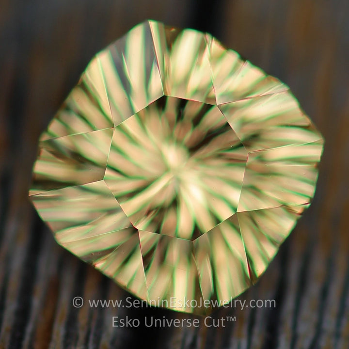 1.7 Carat Golden Topaz Square Cushion - 6.9x8mm - Esko Universe Cut ™