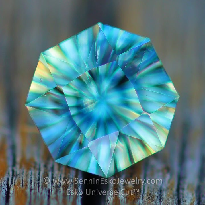 0.82 Carat Parti Sapphire Octagon - 5.4x5.6mm - Esko Universe Cut ™