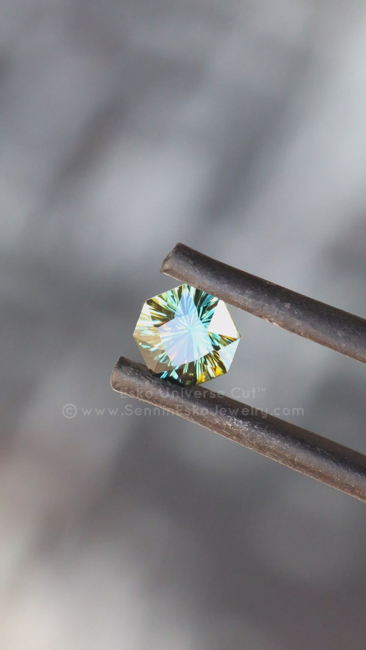 0.82 Carat Parti Sapphire Octagon - 5.4x5.6mm - Esko Universe Cut ™
