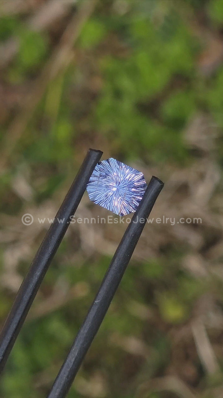 1.5 Carat Violet Sapphire Octagon - 6.8x5.9mm - Esko Universe Cut ™