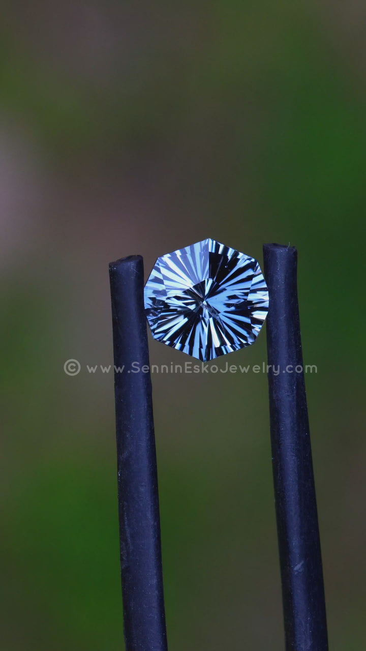 1 Carat Blue/Grey Spinel Cushion - 6.6x6.5mm - Esko Universe Cut ™