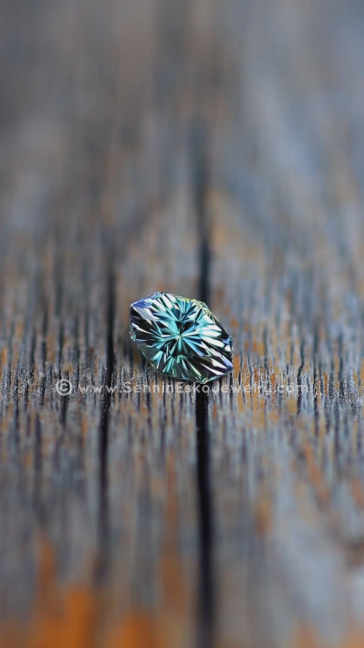 2.5 Carat Mermaid Tanzanite Octagon - 10.2x7mm - Esko Universe Cut ™