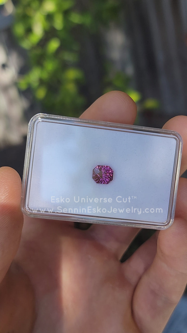 1.88 Carat Electric Pink Garnet Octagon - 7.6x6.6mm - Esko Universe Cut ™
