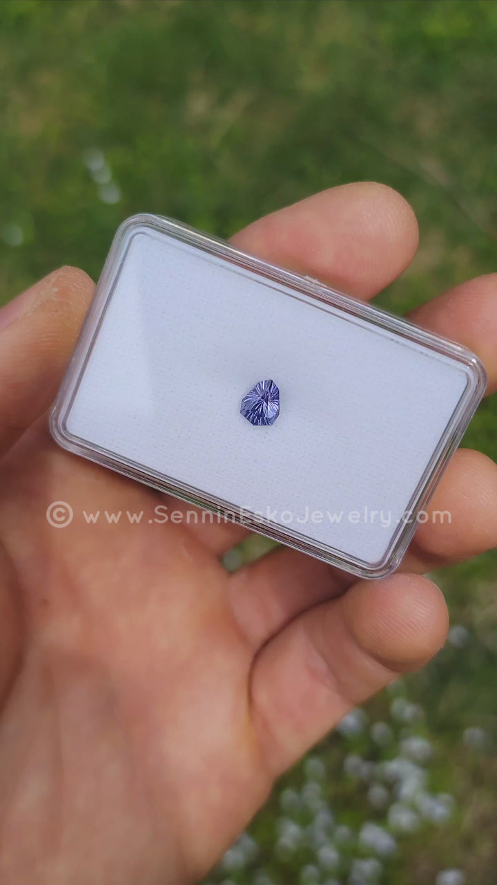 1.2 Carat Indigo Sapphire Arrowhead - 7.2x5.8mm - Esko Universe Cut ™