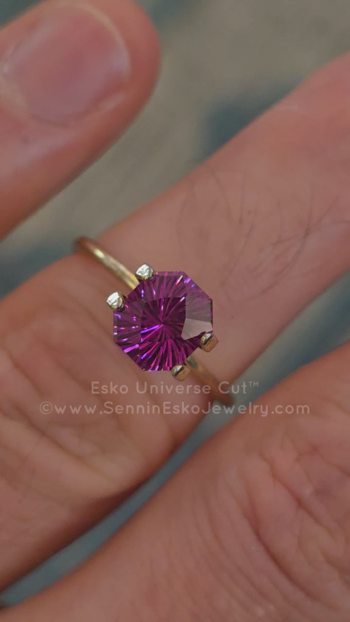1.88 Carat Electric Pink Garnet Octagon - 7.6x6.6mm - Esko Universe Cut ™