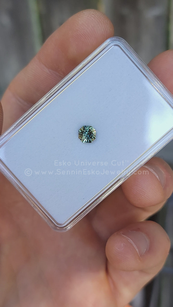 0.82 Carat Parti Sapphire Octagon - 5.4x5.6mm - Esko Universe Cut ™