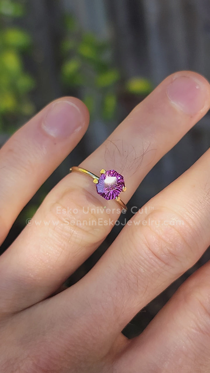 1.88 Carat Electric Pink Garnet Octagon - 7.6x6.6mm - Esko Universe Cut ™