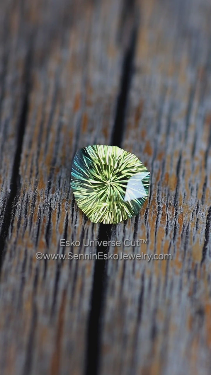 1.33 Carat Parti Sapphire Shield - 7x6.1mm - Esko Universe Cut ™