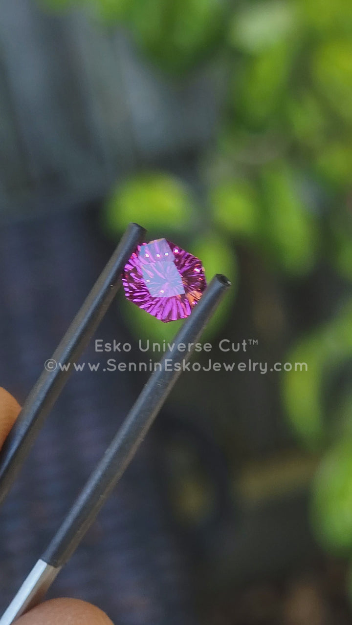 1.88 Carat Electric Pink Garnet Octagon - 7.6x6.6mm - Esko Universe Cut ™