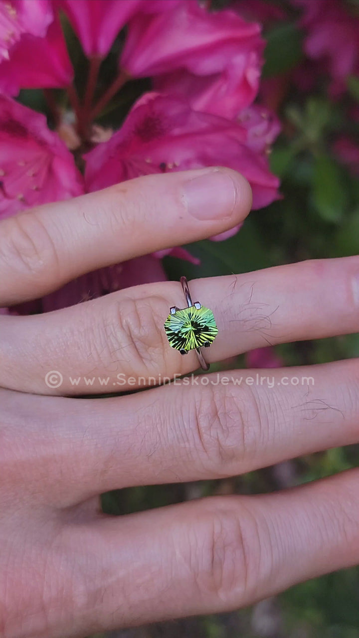 2.7 Carat Bi Color Tourmaline - 9.2x7.6mm - Esko Universe Cut ™