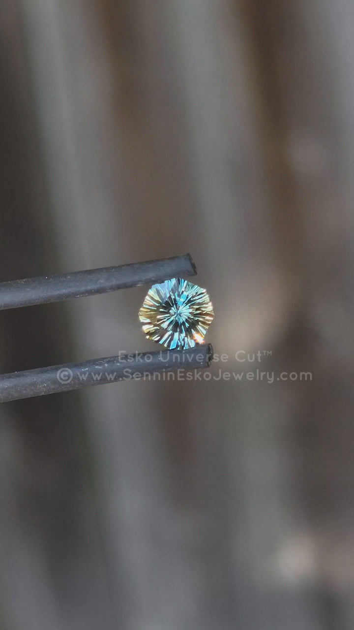0.82 Carat Parti Sapphire Octagon - 5.4x5.6mm - Esko Universe Cut ™