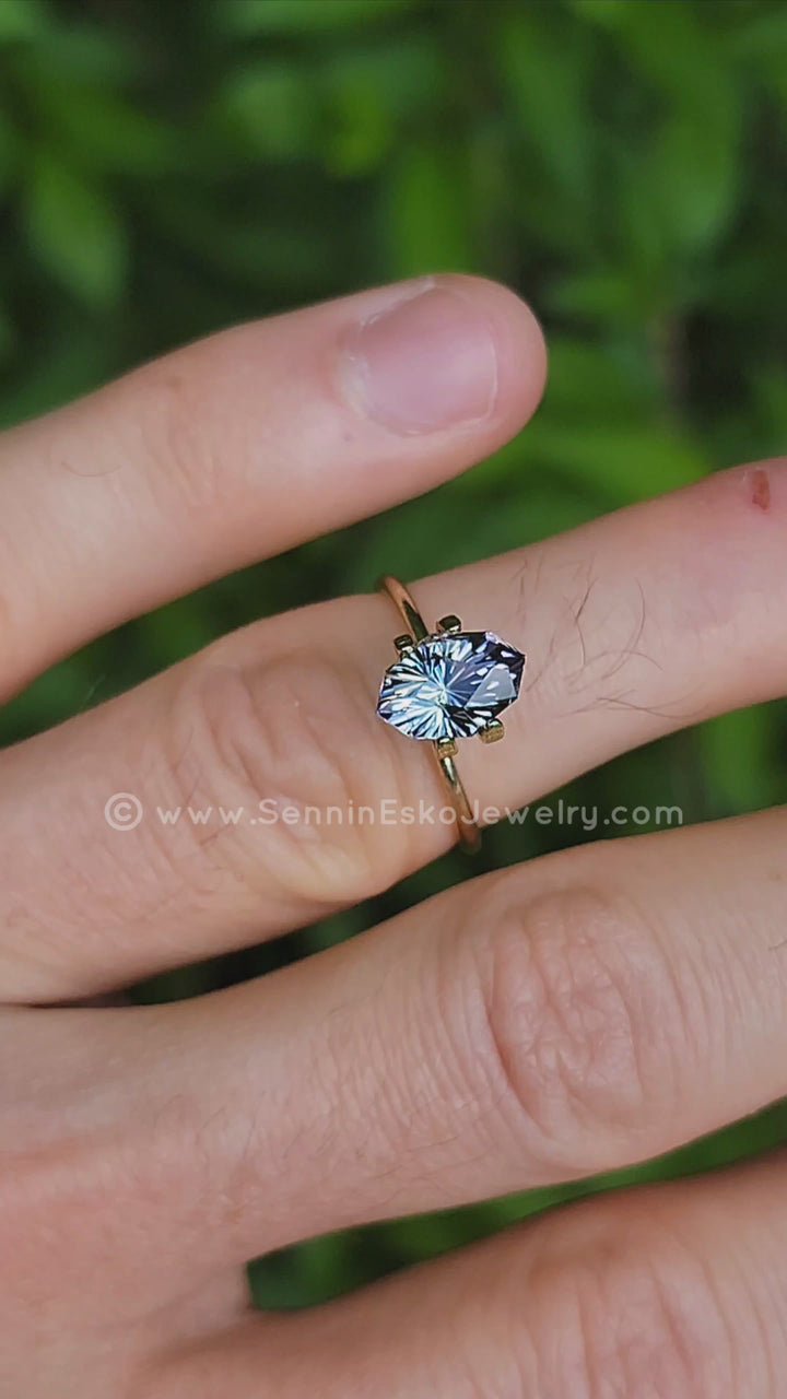 2.5 Carat Mermaid Tanzanite Octagon - 10.2x7mm - Esko Universe Cut ™