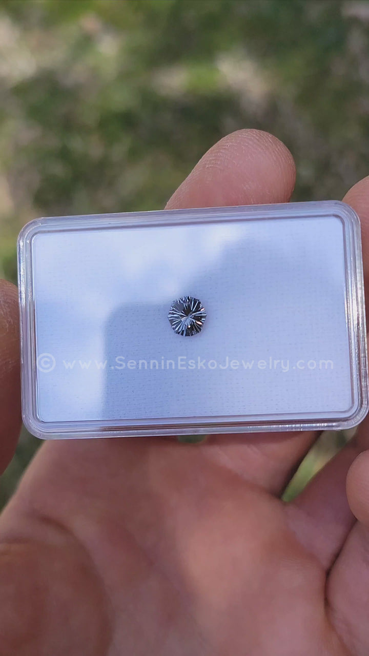 1 Carat Blue/Grey Spinel Cushion - 6.6x6.5mm - Esko Universe Cut ™