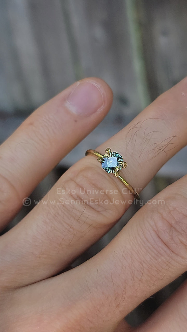 0.82 Carat Parti Sapphire Octagon - 5.4x5.6mm - Esko Universe Cut ™