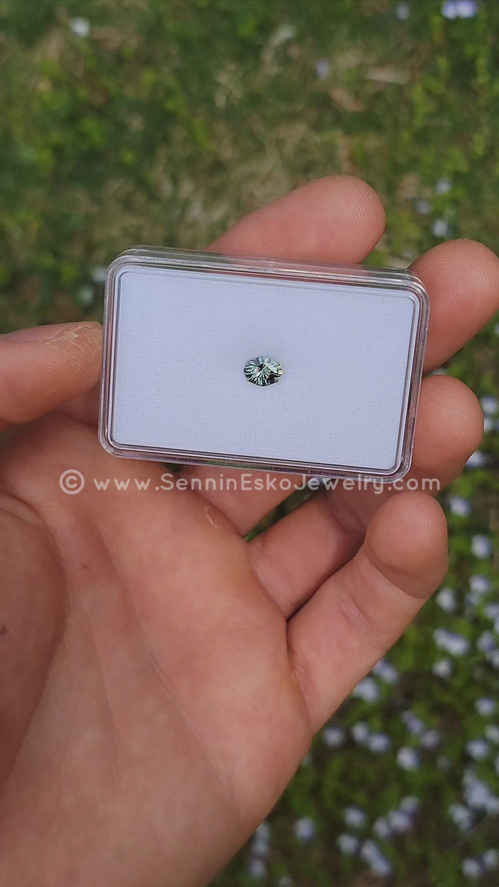 1 Carat Spring Green Sapphire Octagon - 7x5.4mm - Esko Universe Cut ™