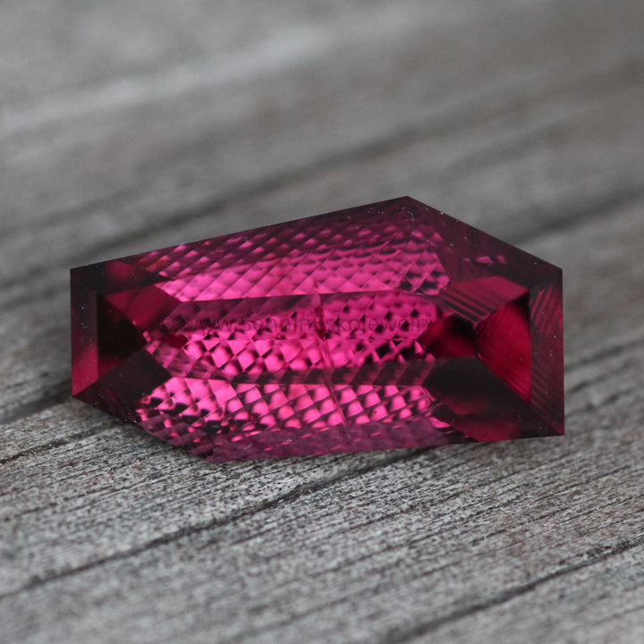 10.8 Carat Umbalite Garnet - Fantasy Cut Sennin Esko Jewelry Almandine, Archive Tag, Fantasy Cut, Fantasy Cut Garnet, fish, Garnet, Gems & Cabochons, Gemstones,  Past Hand Cut Gemstones