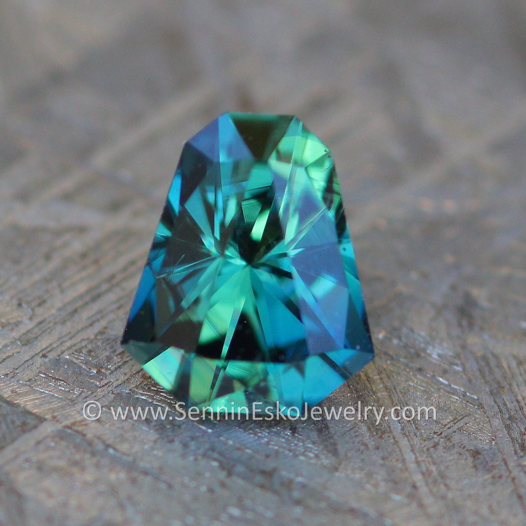 1.1 Carat Inky Green/Blue Kenyan Sapphire Octagon - 6.5x5.3mm