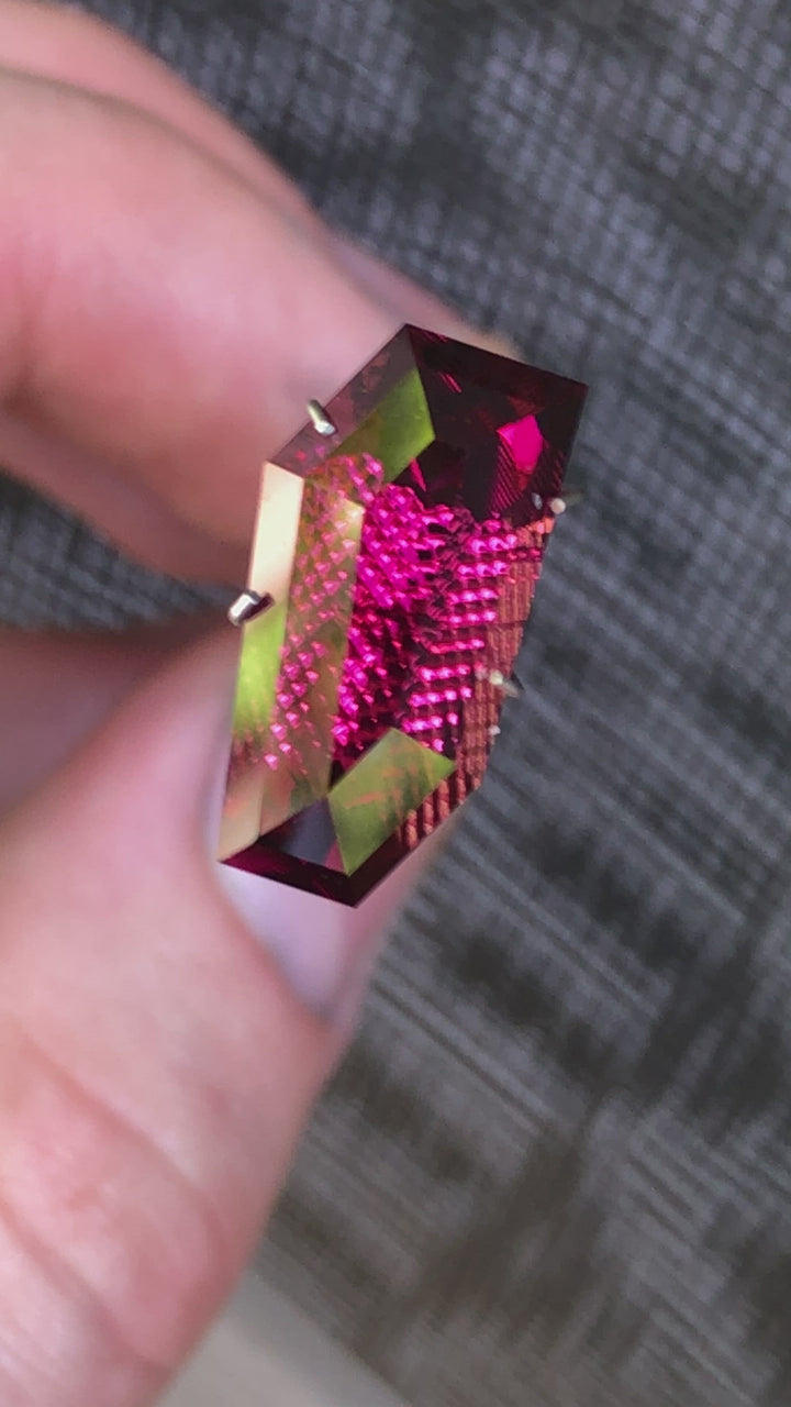 10.8 Carat Umbalite Garnet - Fantasy Cut