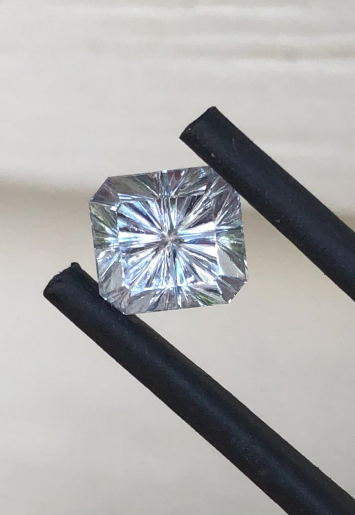 Montana Sapphire 5.7x5.4mm, 1.5 Carats - Inverted Fantasy Carved