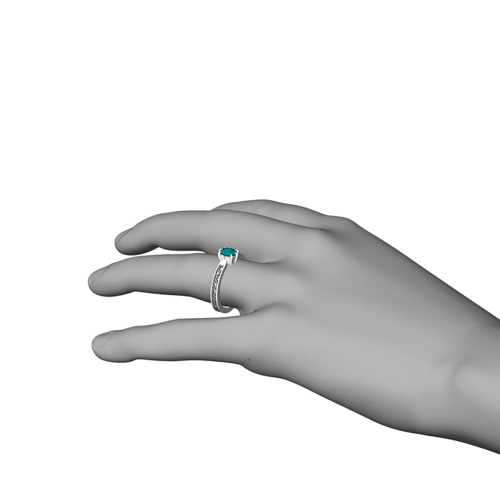 Custom Listing - 0.73 Carat Sapphire Cushion 14kt Palladium White Gold Scroll Ring