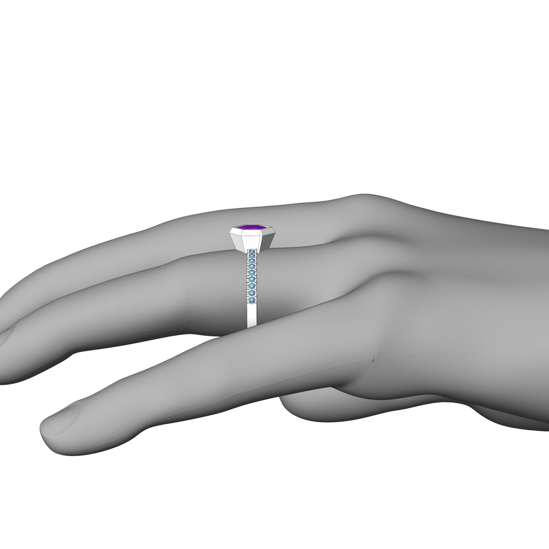 Custom Listing - Setting for 1 Carat Purple Sapphire