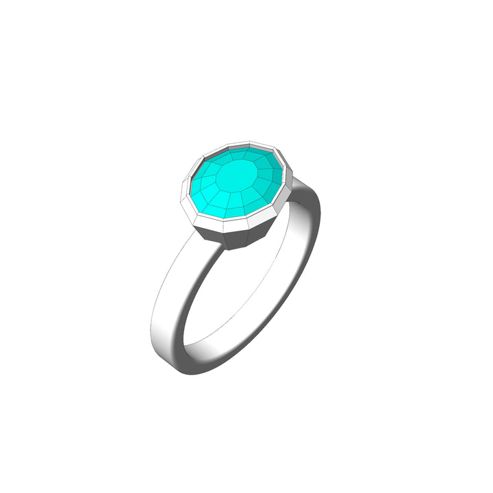 Custom Listing - Custom Ring for 2 Carat Mint Sapphire Marquise