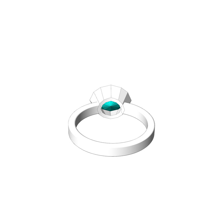 Custom Listing - Custom Ring for 2 Carat Mint Sapphire Marquise