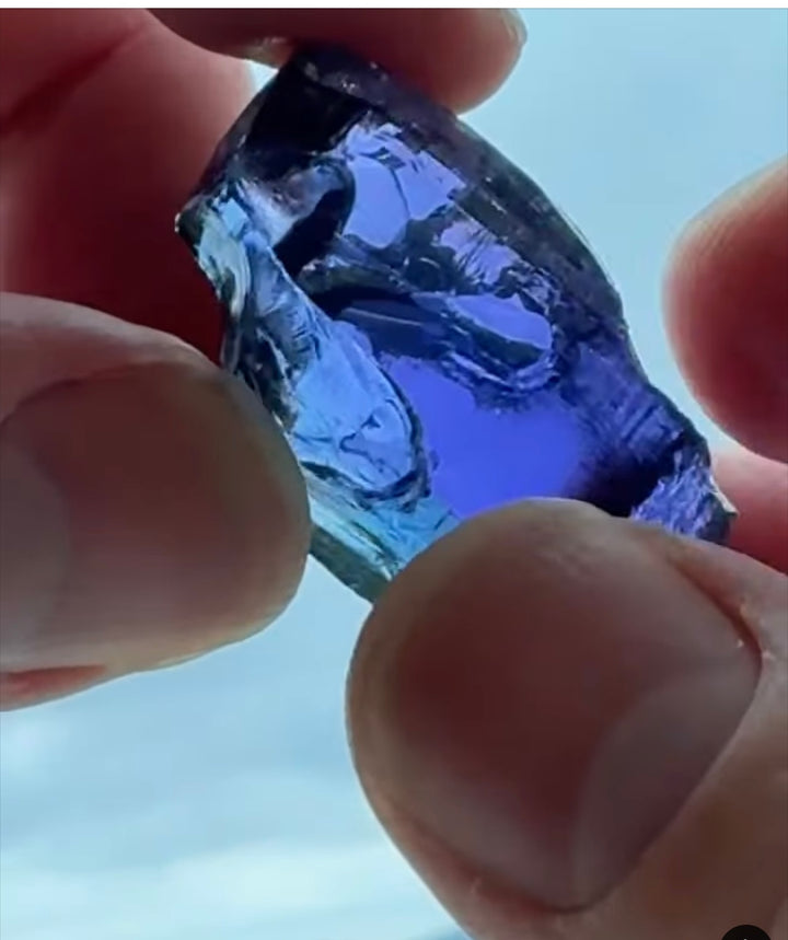 Private Listing - Custom Faceting for 120 carat Tanzanite Gem Rough