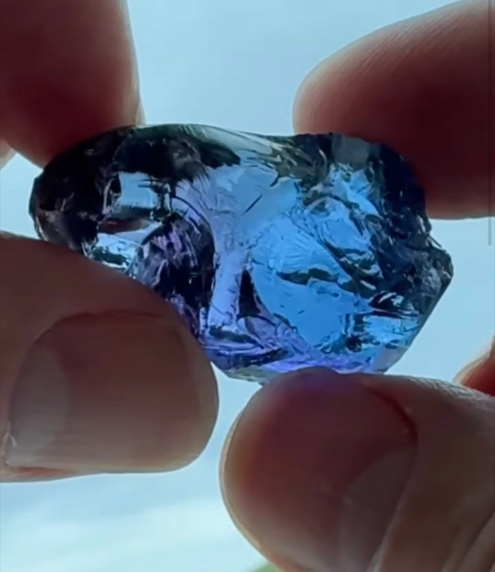 Private Listing - Custom Faceting for 120 carat Tanzanite Gem Rough