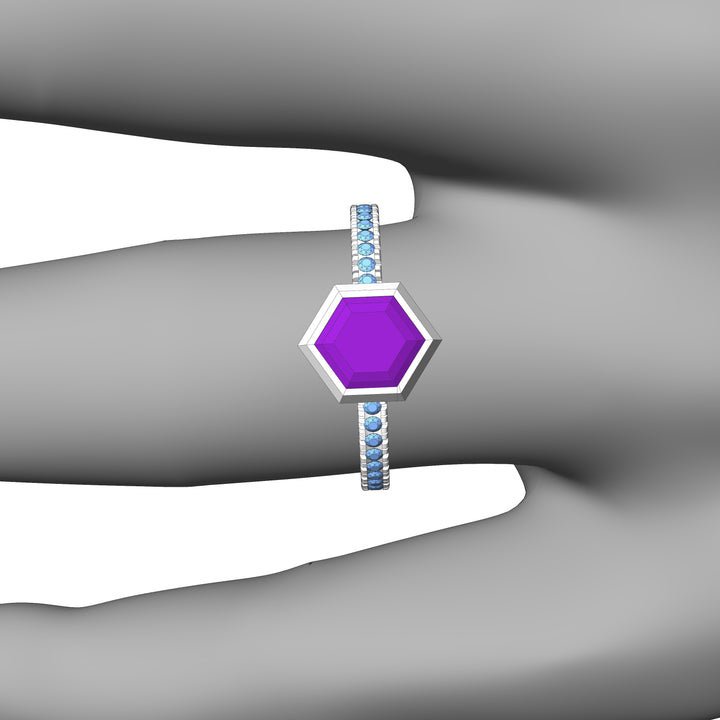 Custom Listing - Setting for 1 Carat Purple Sapphire