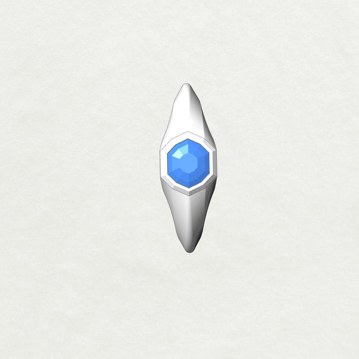 Custom Listing - 0.64 Carat Sapphire Platinum Signet Ring Setting