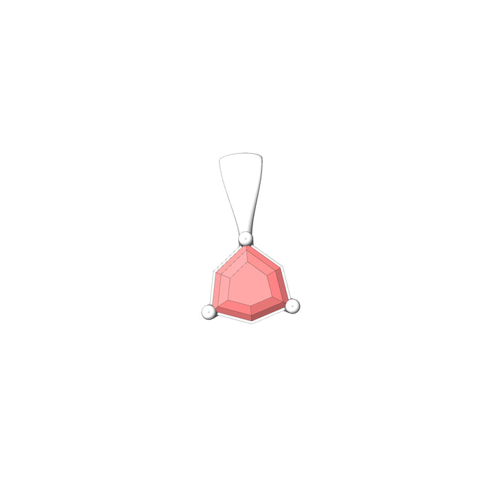 Custom Listing - 1.52 Carat Pink Zircon Pendant