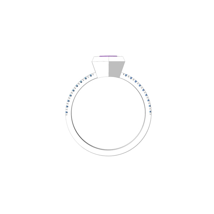 Custom Listing - Setting for 1 Carat Purple Sapphire
