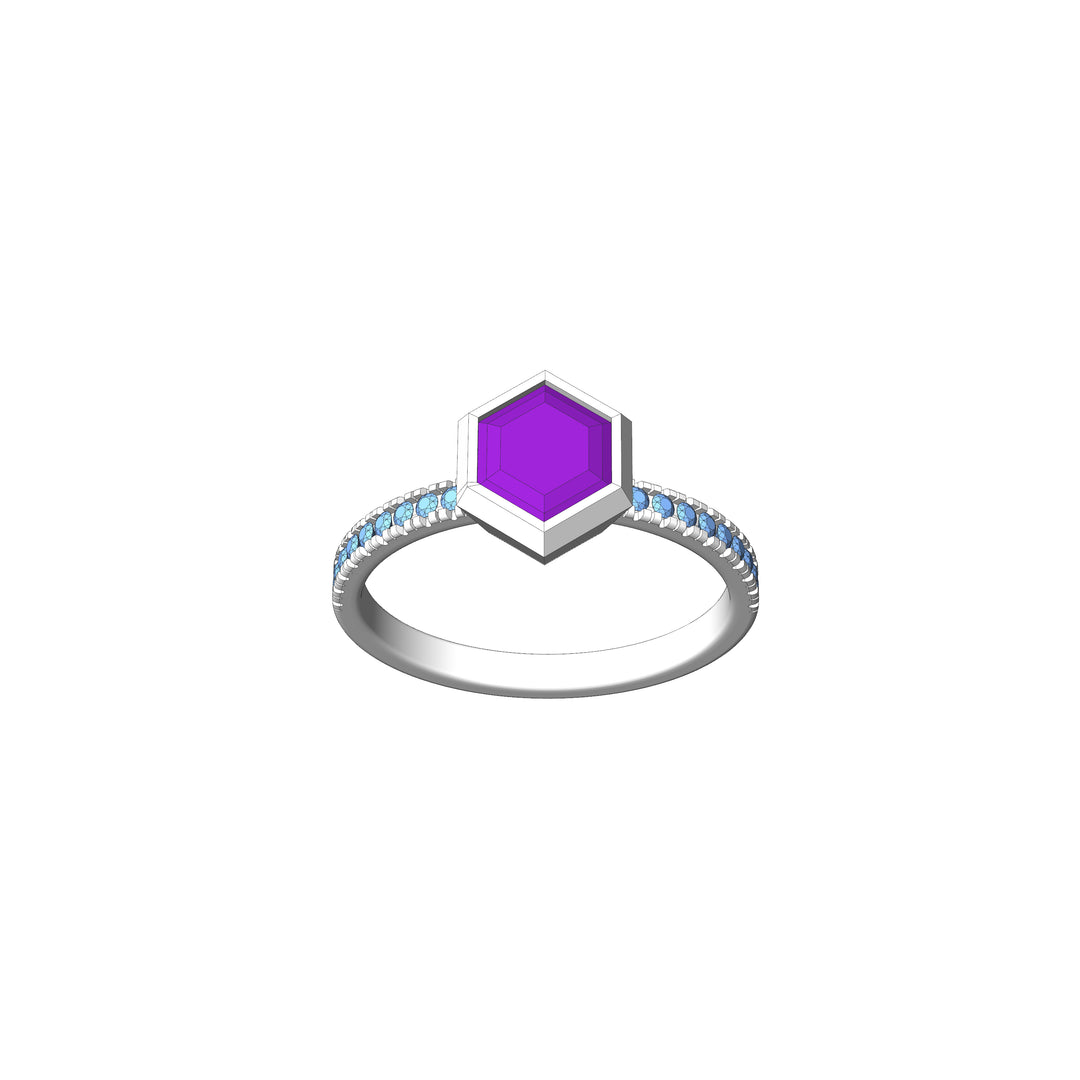Custom Listing - Setting for 1 Carat Purple Sapphire