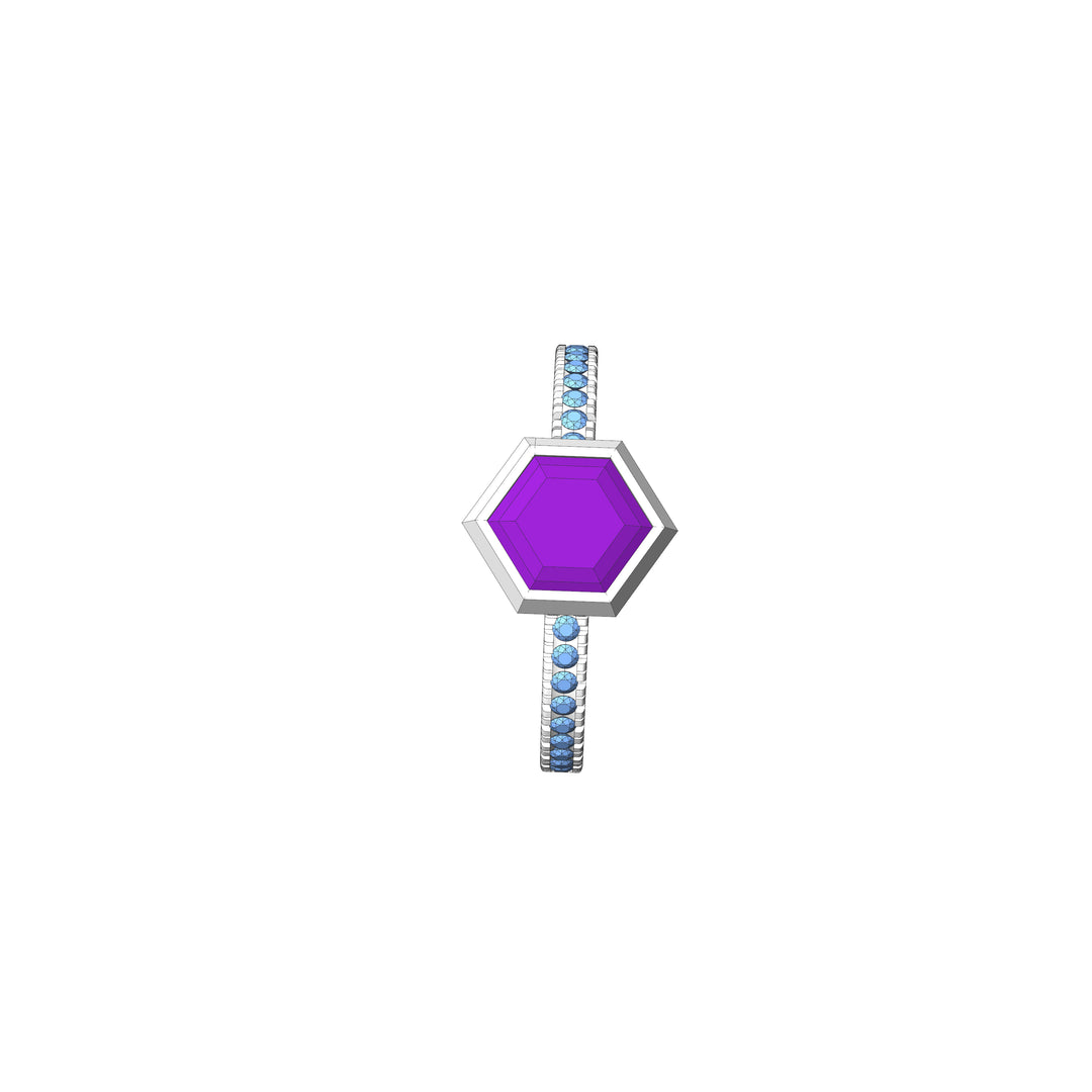 Custom Listing - Setting for 1 Carat Purple Sapphire