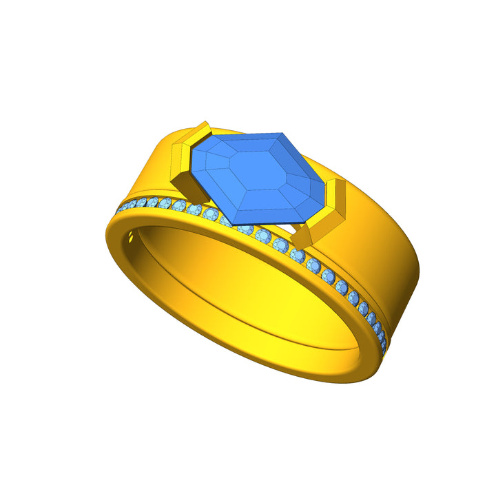 Custom Listing - 1.6 Carat Tanzanite Ring Set