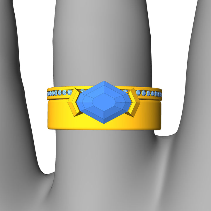 Custom Listing - 1.6 Carat Tanzanite Ring Set