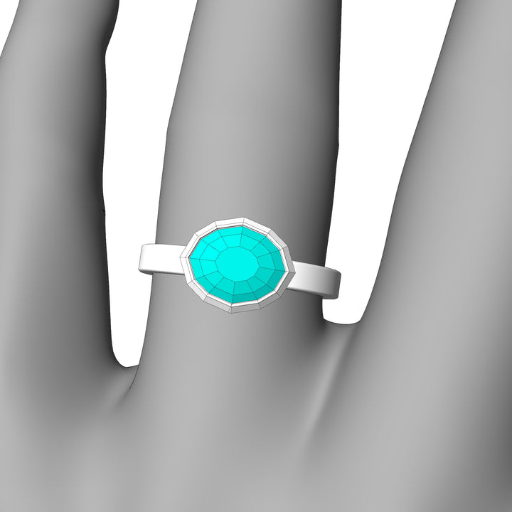 Custom Listing - Custom Ring for 2 Carat Mint Sapphire Marquise