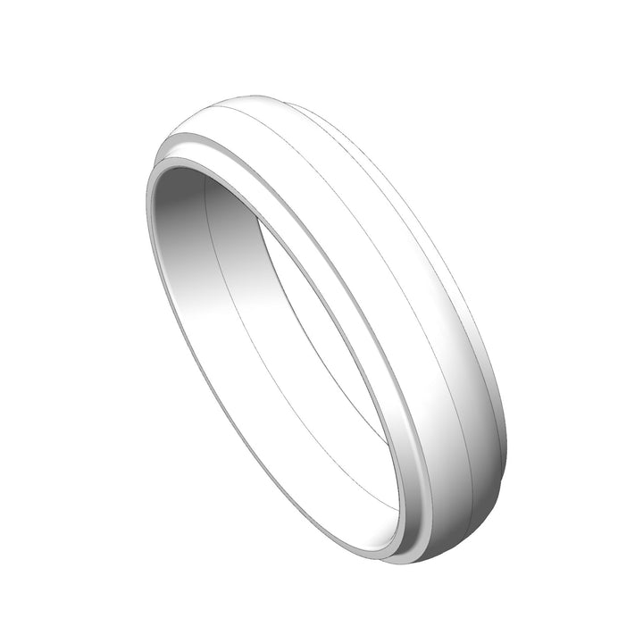 Custom Listing - Palladium step cut 5mm Band