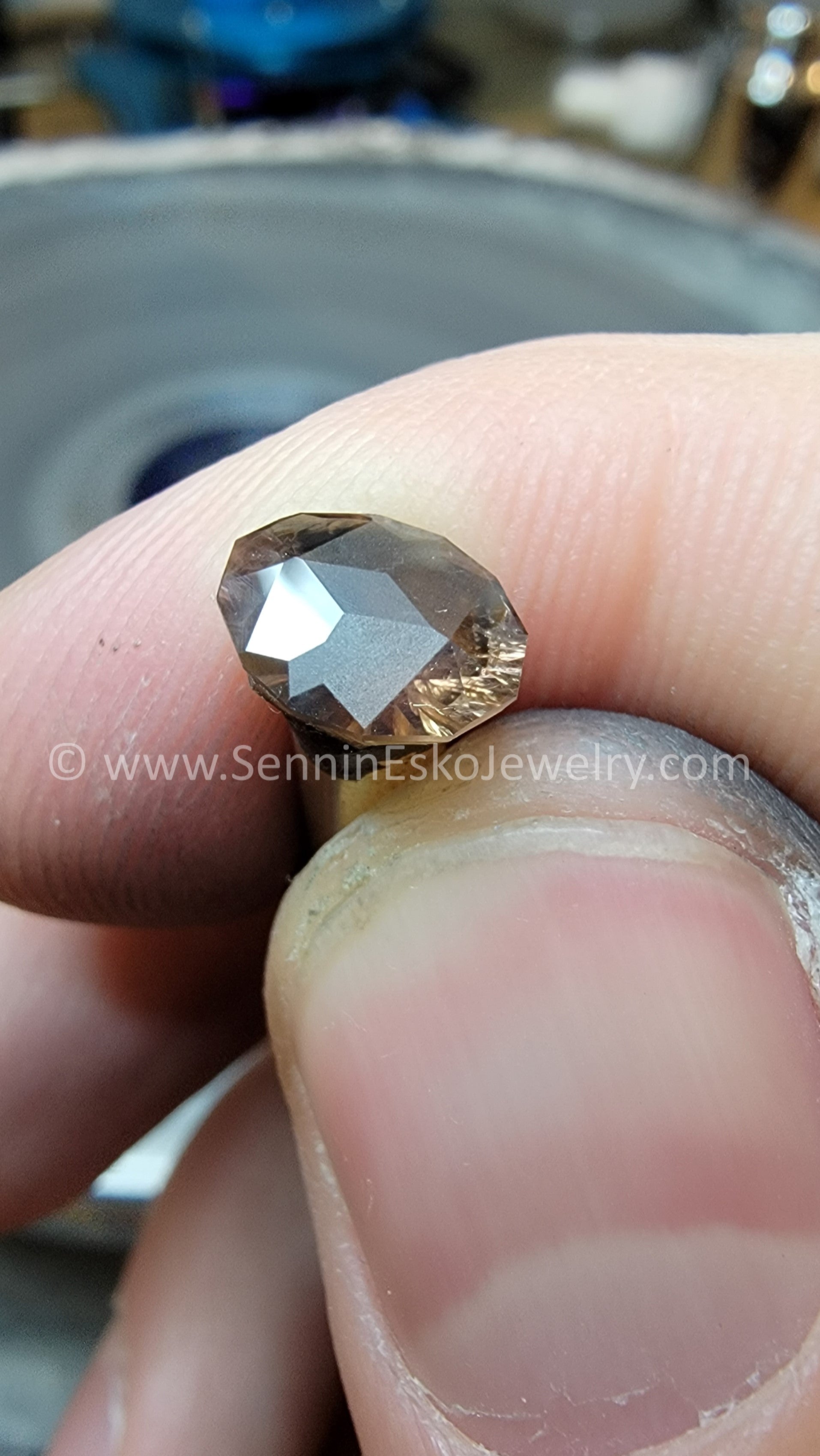 1.8 Carat Color Changing Orange Sapphire Oval Galaxy Cut - 8.9x6