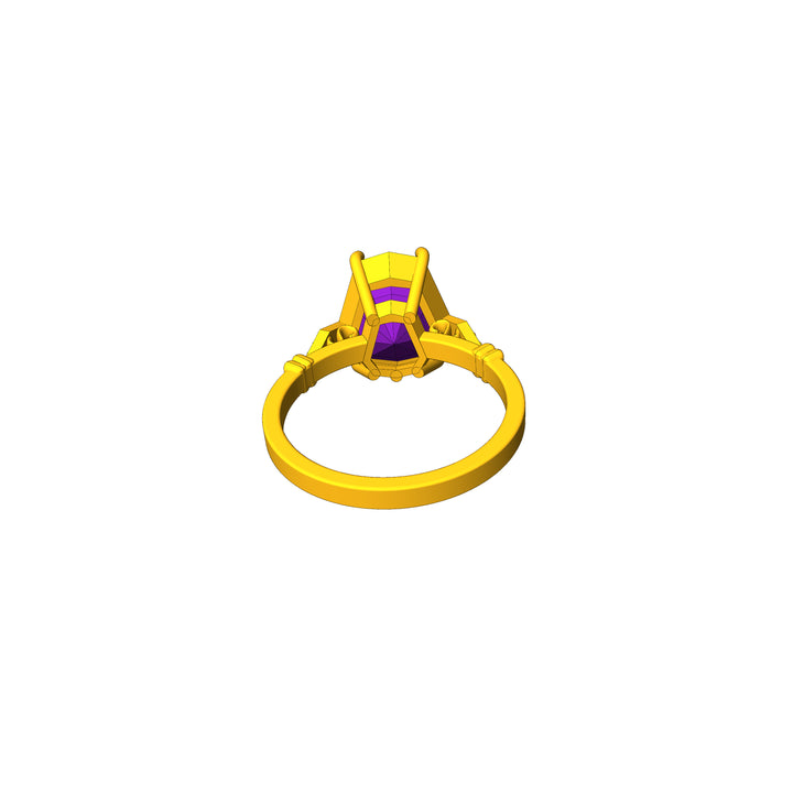 Custom Listing - 3.89 Carat Tanzanite Vintage Inspired Ring